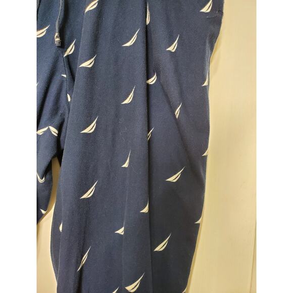 Nautica Men’s Sleepwear Lounge Pants – Navy with Sailboat Print – Size L - Picture 2 of 12